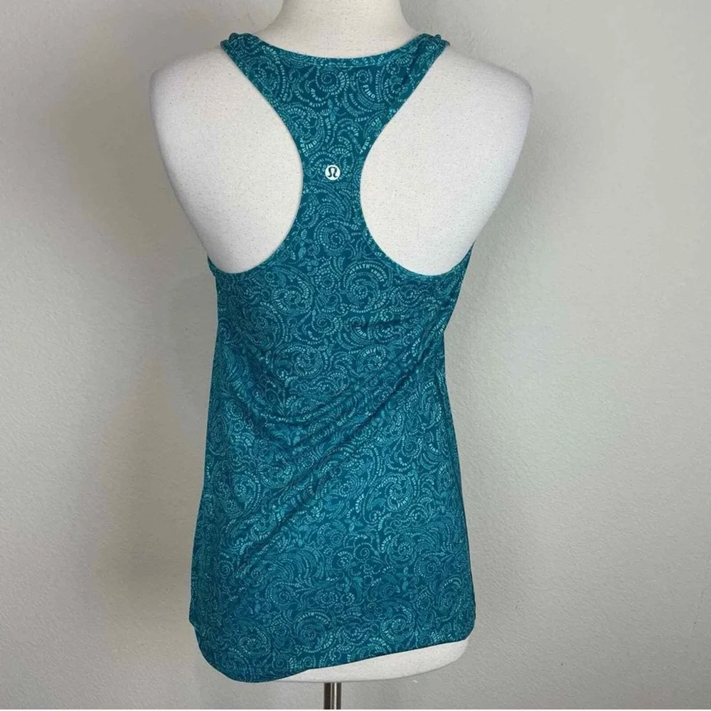 lululemon Cool Racerback Foli Manifesto Bali Breeze Tofino Teal